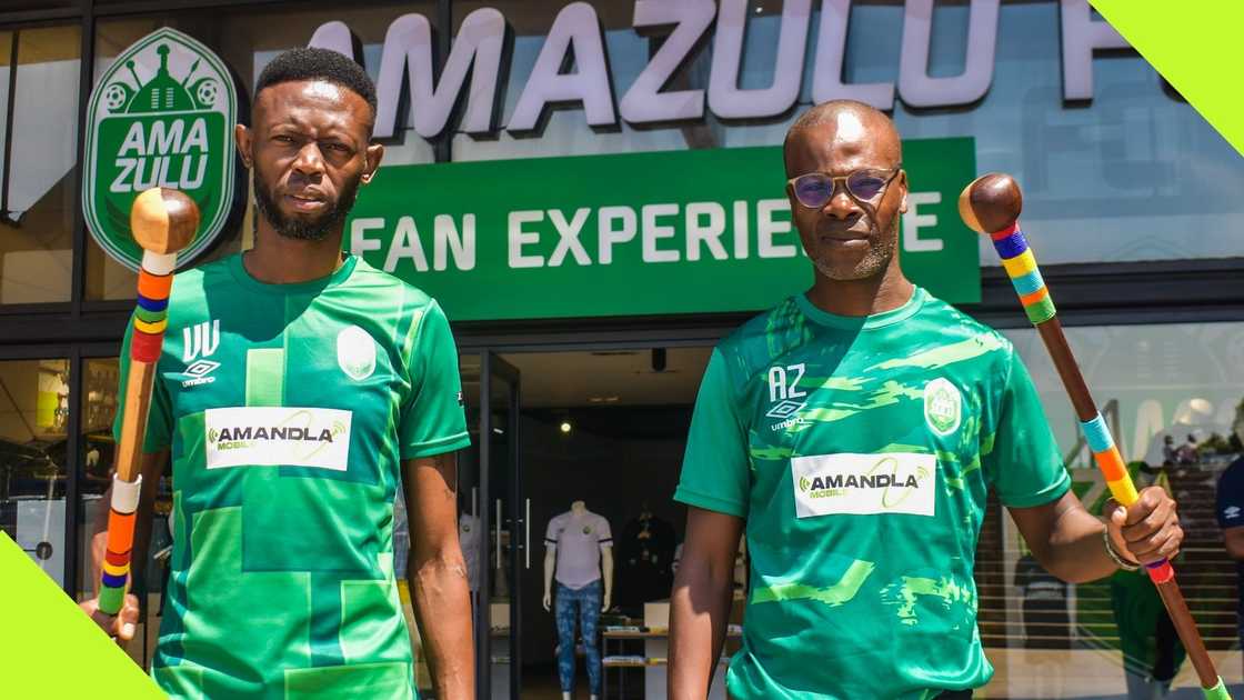 Vusumuzi Vilakazi and Arthur Zwane are co-coaches at AmaZulu FC.