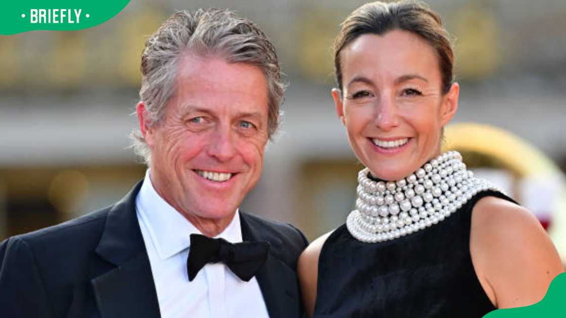 Hugh Grant and Anna Elisabet Eberstein at the Palace of Versailles Hugh Grant and Anna Elisabet Eberstein at the Palace of Versailles