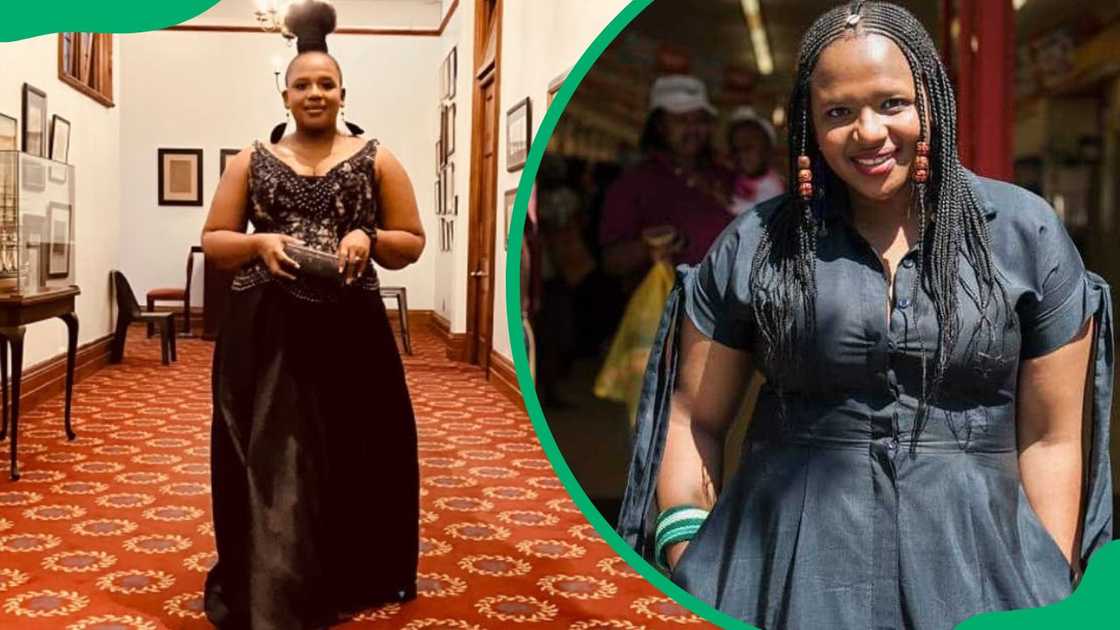 South African actress and choreographer Hlengiwe Lushaba South African actress and choreographer Hlengiwe Lushaba