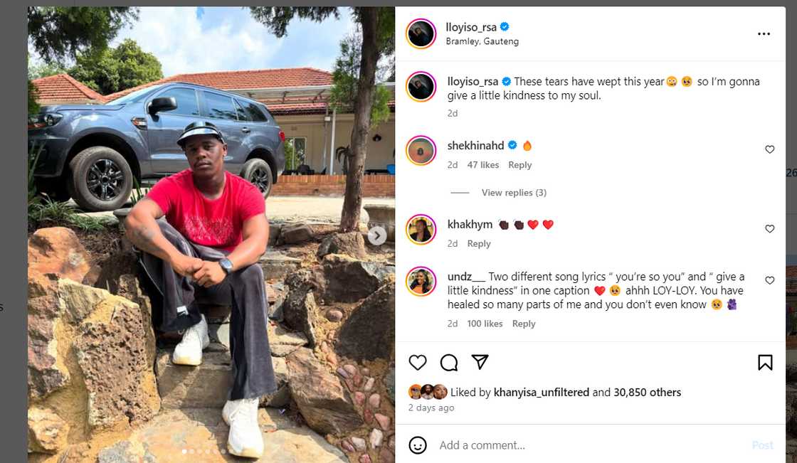 Lloyiso stunned fans with his weight loss. Lloyiso stunned fans with his weight loss.