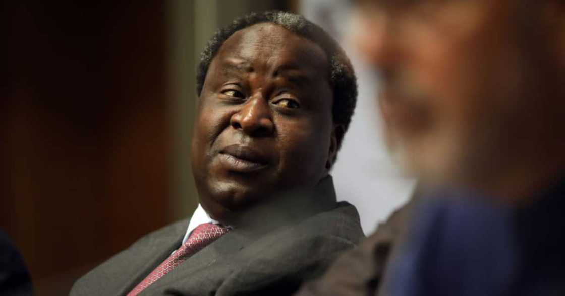 Tito Mboweni Claps Back at EFF After Party Disrupts His Official Swearing In Tito Mboweni Claps Back at EFF After Party Disrupts His Official Swearing In