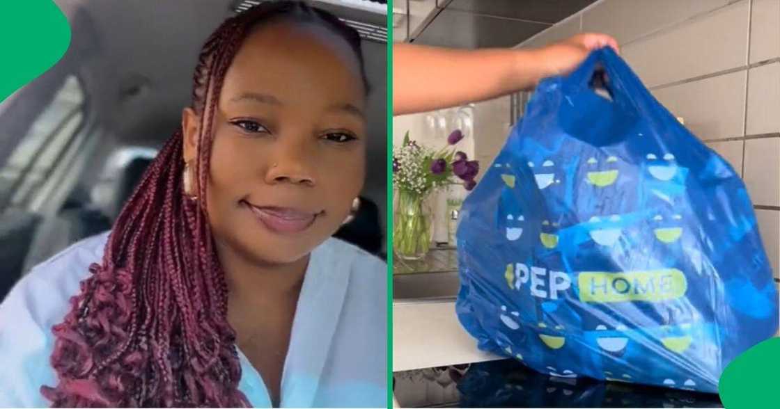 Woman decorates kitchen with PEP. Woman decorates kitchen with PEP.