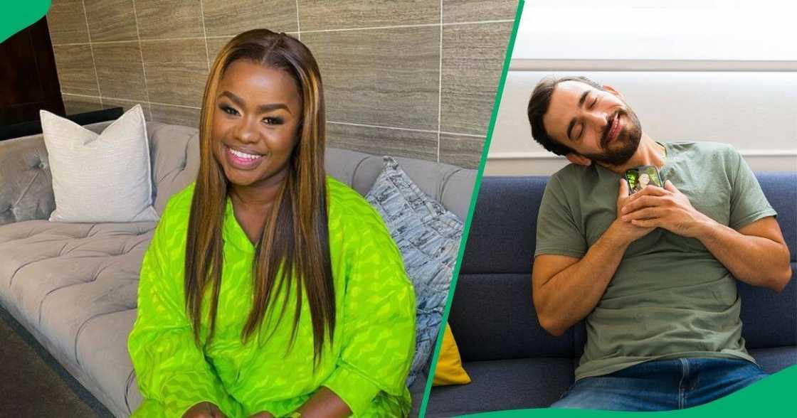 A man was captured in a TikTok video taking a break from work to attend to a romantic video call. A man was captured in a TikTok video taking a break from work to attend to a romantic video call.