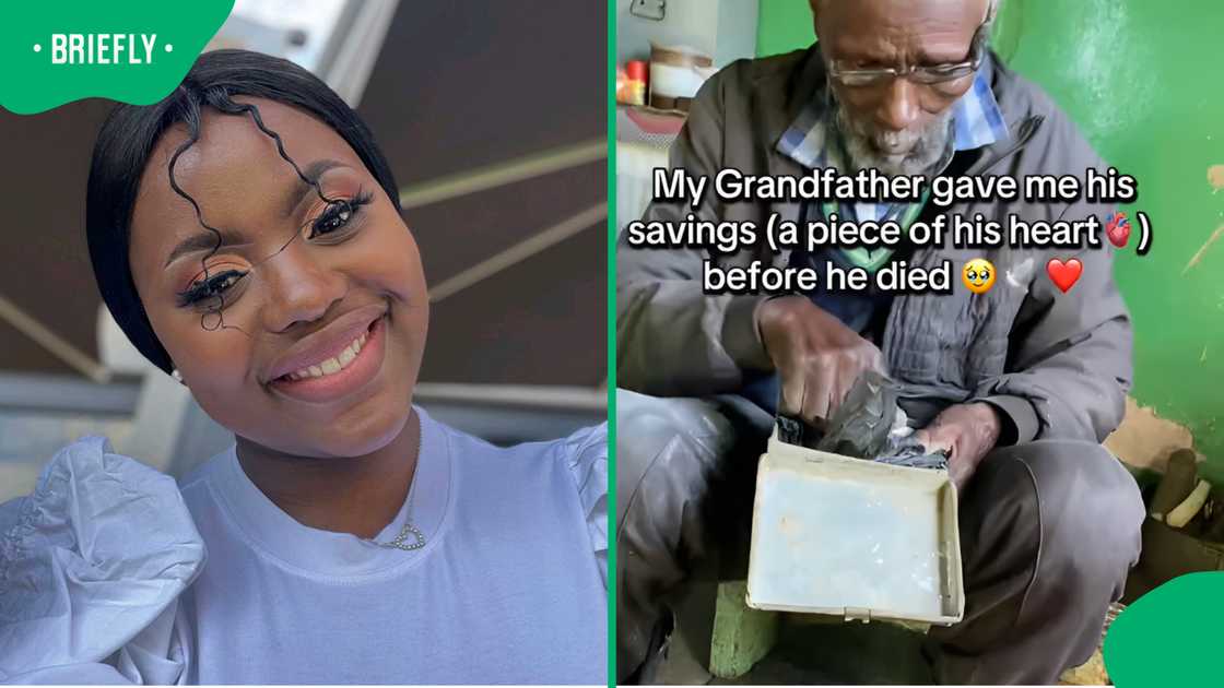 Woman shares video of grandfather handing over savings to her Woman shares video of grandfather handing over savings to her