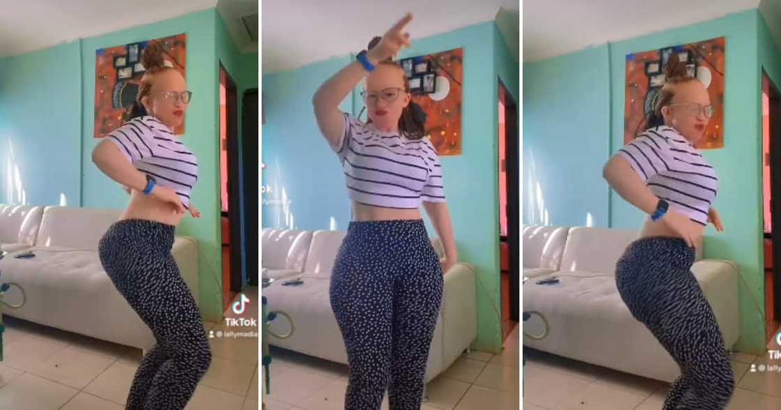 Twitter user Lally Madia dancing Twitter user Lally Madia dancing