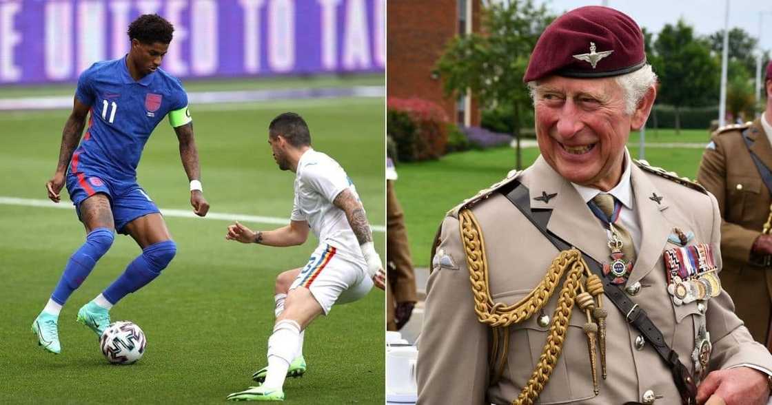 Prince Charles, England, Marcus Rashford Prince Charles, England, Marcus Rashford