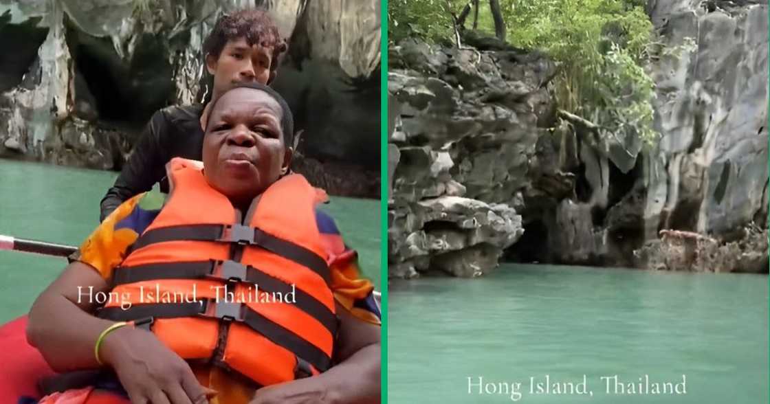 Tsonga woman in Thailand with mom