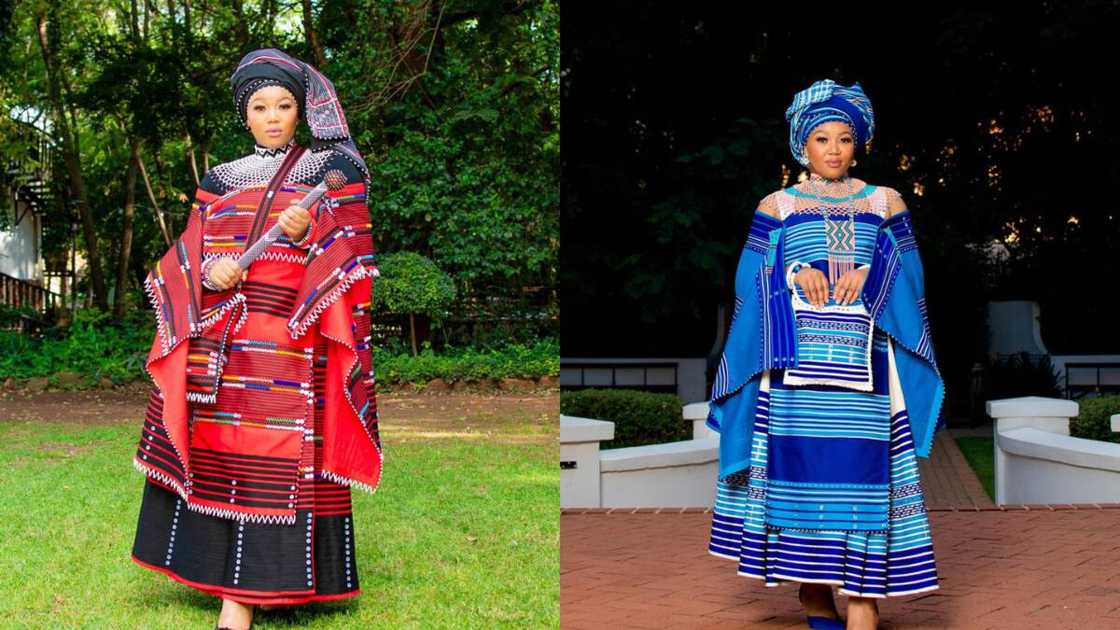 Beautiful gowns with headgear Beautiful gowns with headgear