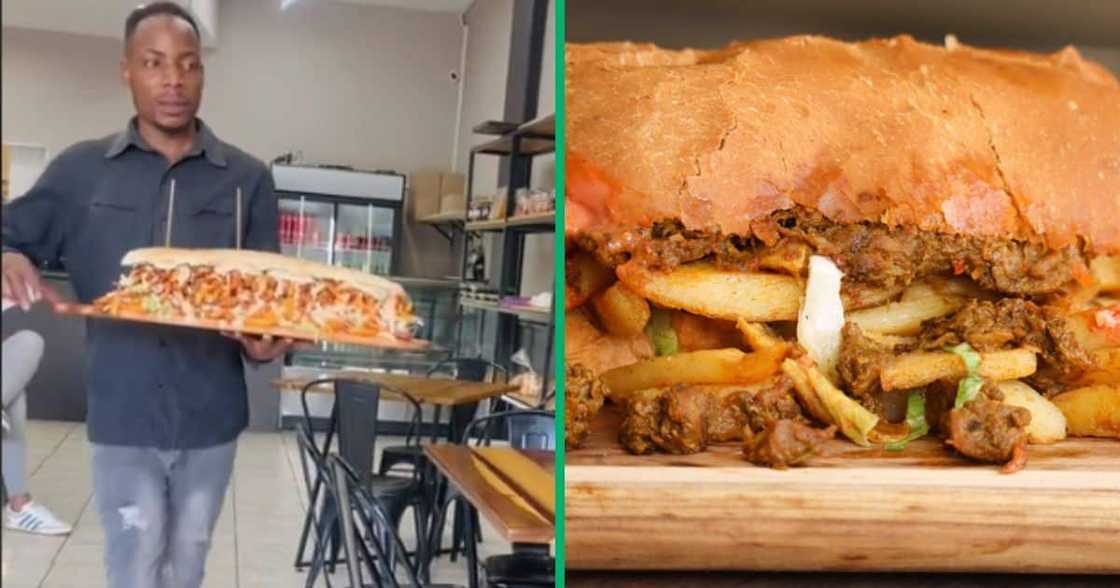 Mzansi was left surprised by the size of a R400 Gatsby that was ordered by a Gauteng man. Mzansi was left surprised by the size of a R400 Gatsby that was ordered by a Gauteng man.