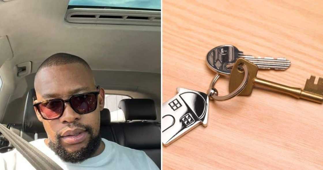 Man, Celebrates Becoming Homeowner, Mzansi