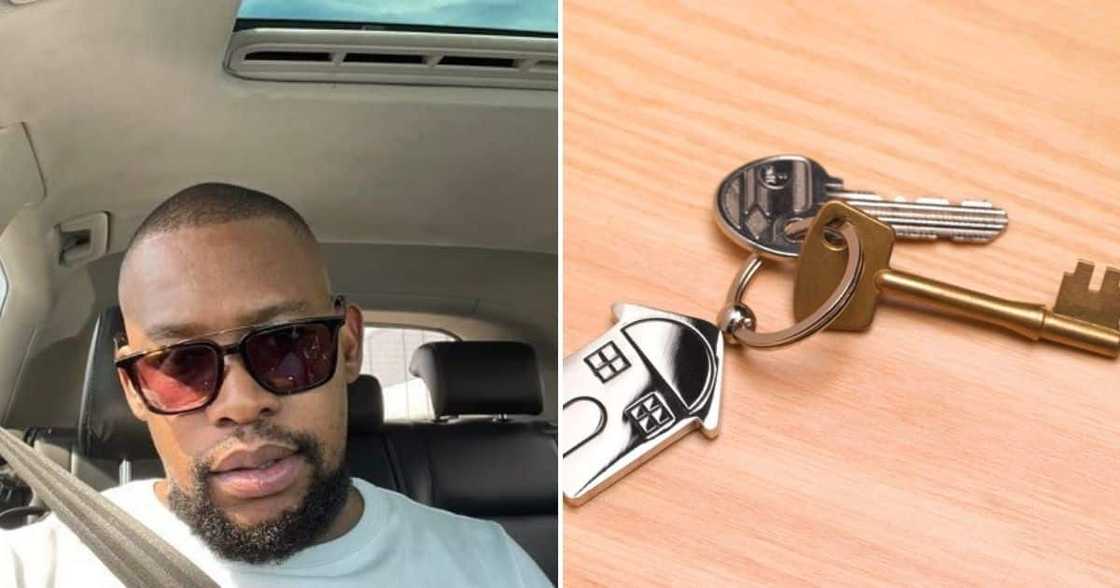 Man, Celebrates Becoming Homeowner, Mzansi Man, Celebrates Becoming Homeowner, Mzansi