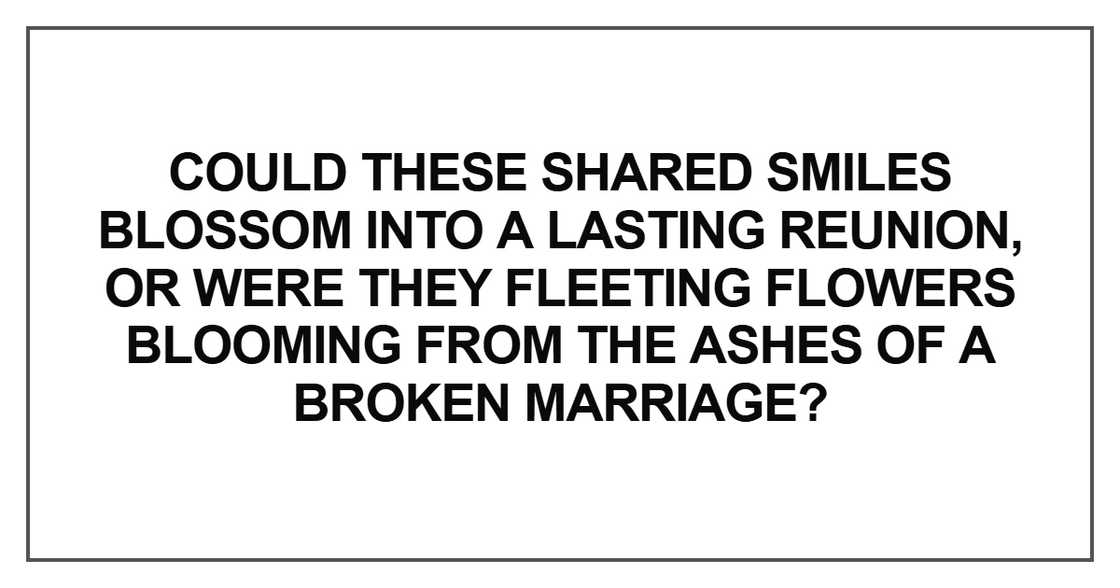 Could these shared smiles blossom Could these shared smiles blossom