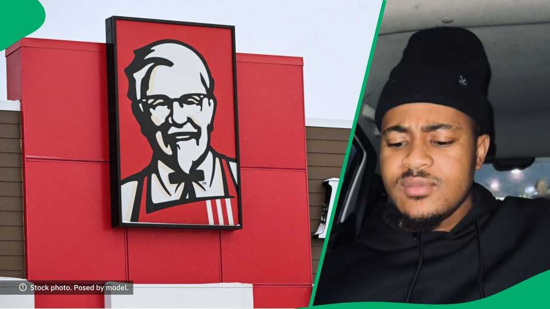 Man tastes chicken from KFC dupe