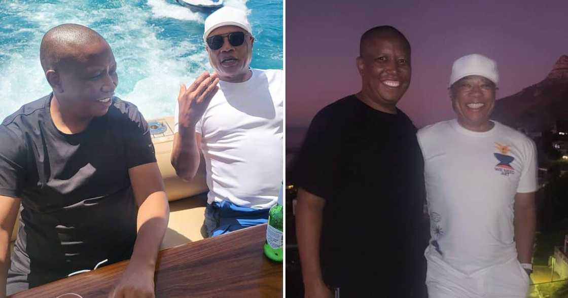 Julius Malema and Tony Yengani