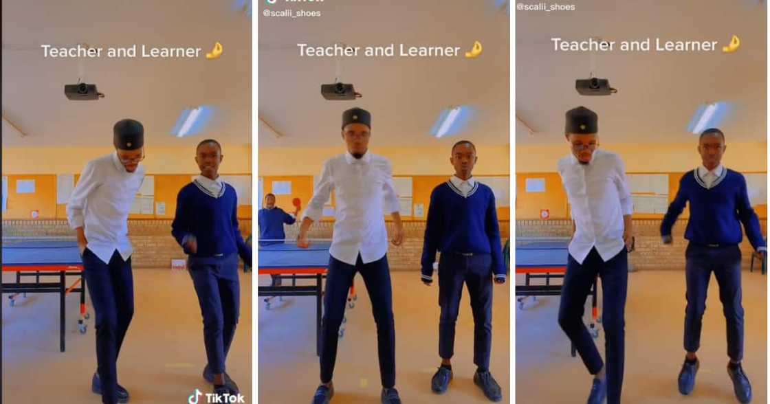 A dancing schoolman and learner won over new fans online. A dancing schoolman and learner won over new fans online.