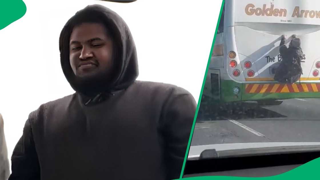 A TikTok user left Mzansi entertained after posting content about a hitch-hiker