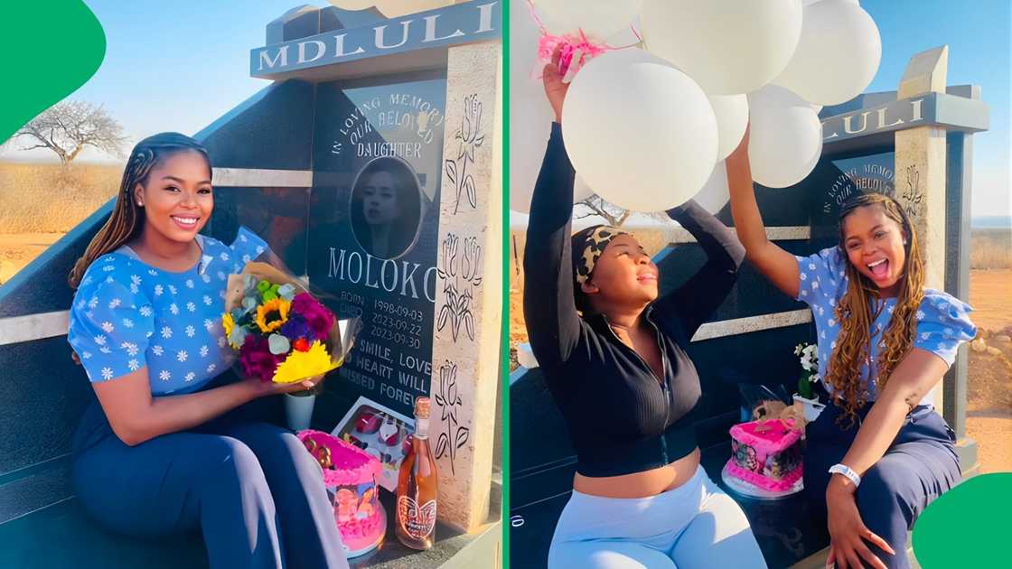 A TikTok user shared how she celebrated her late sister's heavenly birthday