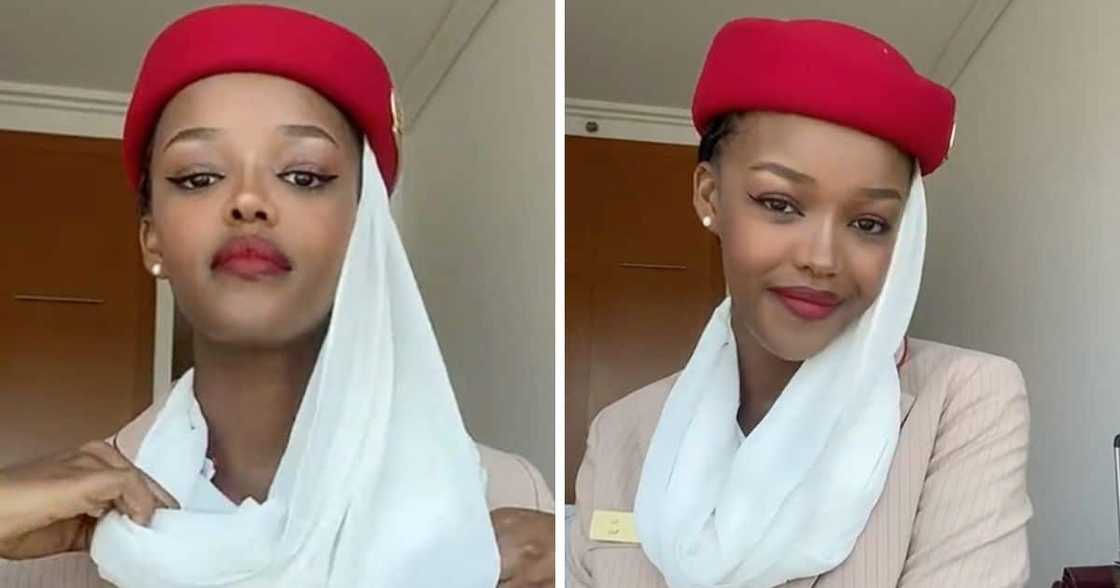 South African air hostess lands a job at Emirates. South African air hostess lands a job at Emirates.