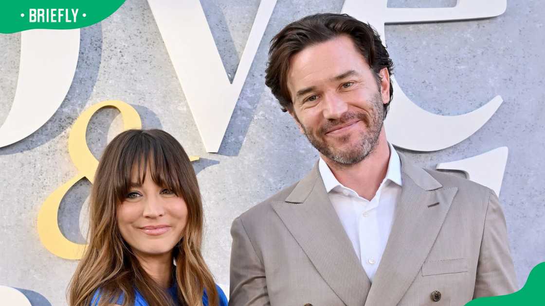 Kaley Cuoco and Tom Pelphrey at an event Kaley Cuoco and Tom Pelphrey at an event