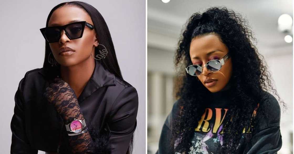 South Africans are laughing at an artwork of Dj Zinhle shared by a fan. Image: Instagram/Twitter South Africans are laughing at an artwork of Dj Zinhle shared by a fan. Image: Instagram/Twitter
