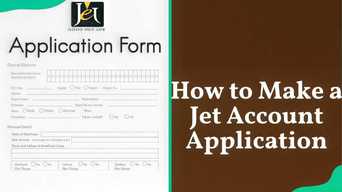 Jet account application form