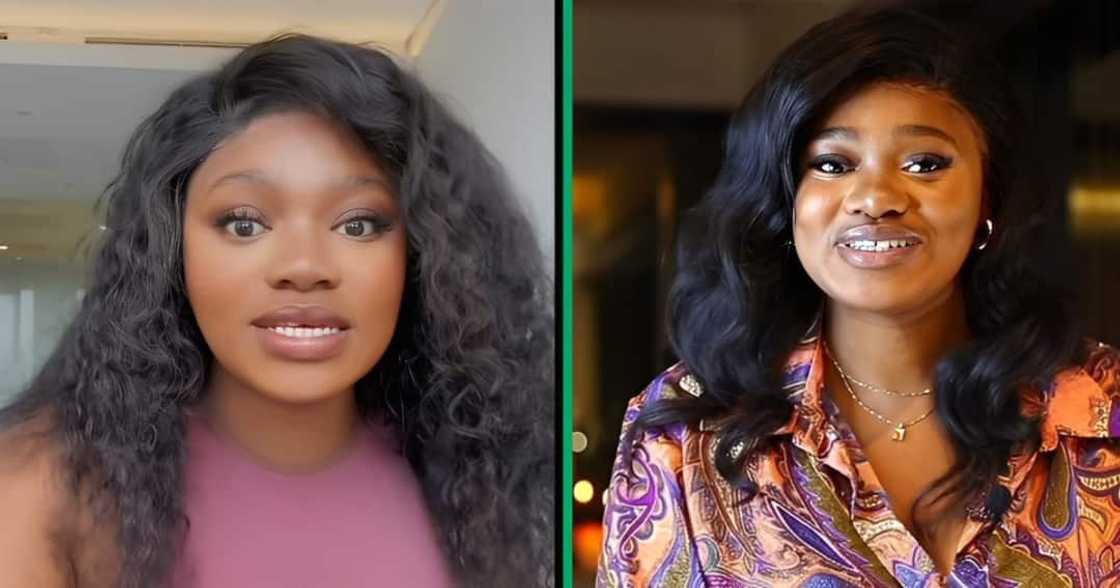 A TikTok video showed a young lady renovating her headborad. A TikTok video showed a young lady renovating her headborad.