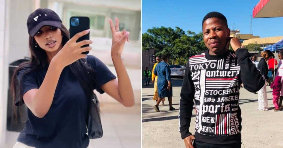 Man tries his luck with gorgeous women Man tries his luck with gorgeous women