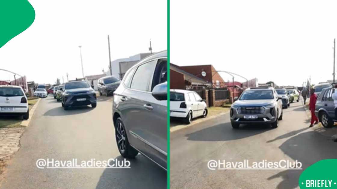 A TikTok video showcased the Haval Ladies Club’s stylish entrance in a synchronised convoy of matching SUVs