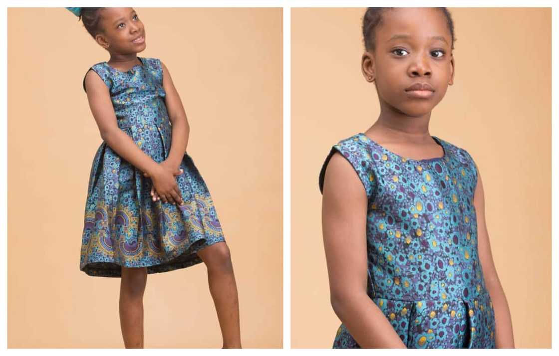 adorable little girl baby girl Ankara styles