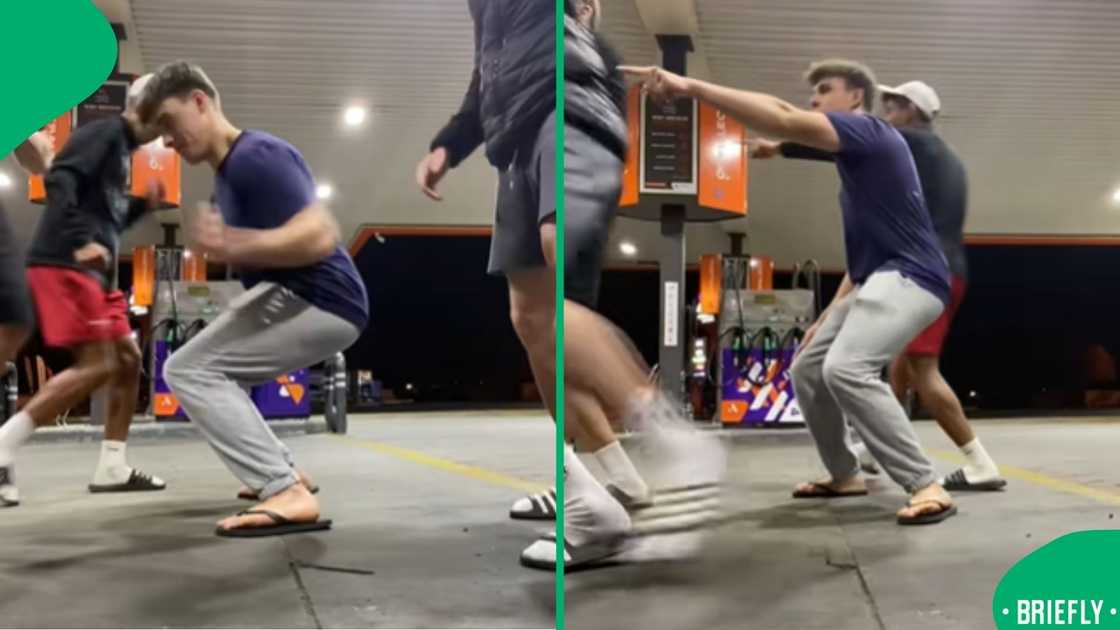 Men dancing to the viral Magumba dance challenge