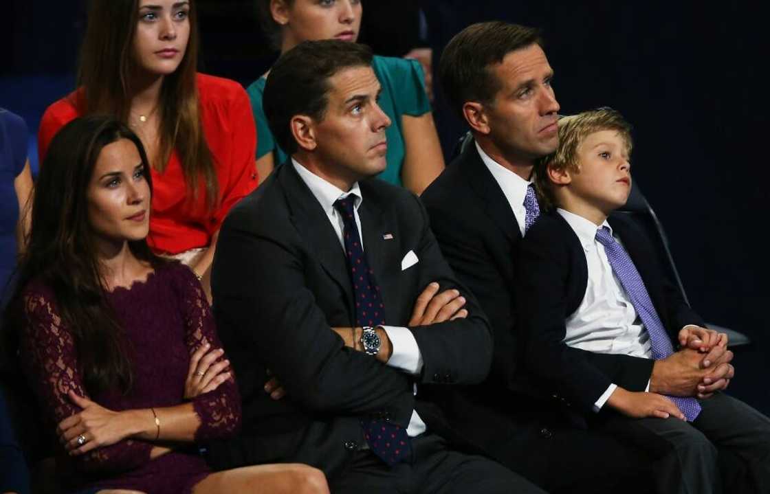 Ashley Biden (L), Hunter Biden (C) and the late Beau Biden (R)  watch their father, now-President Joe Biden, speak at the Democratic National Convention in North Carolina in 2012 Ashley Biden (L), Hunter Biden (C) and the late Beau Biden (R)  watch their father, now-President Joe Biden, speak at the Democratic National Convention in North Carolina in 2012