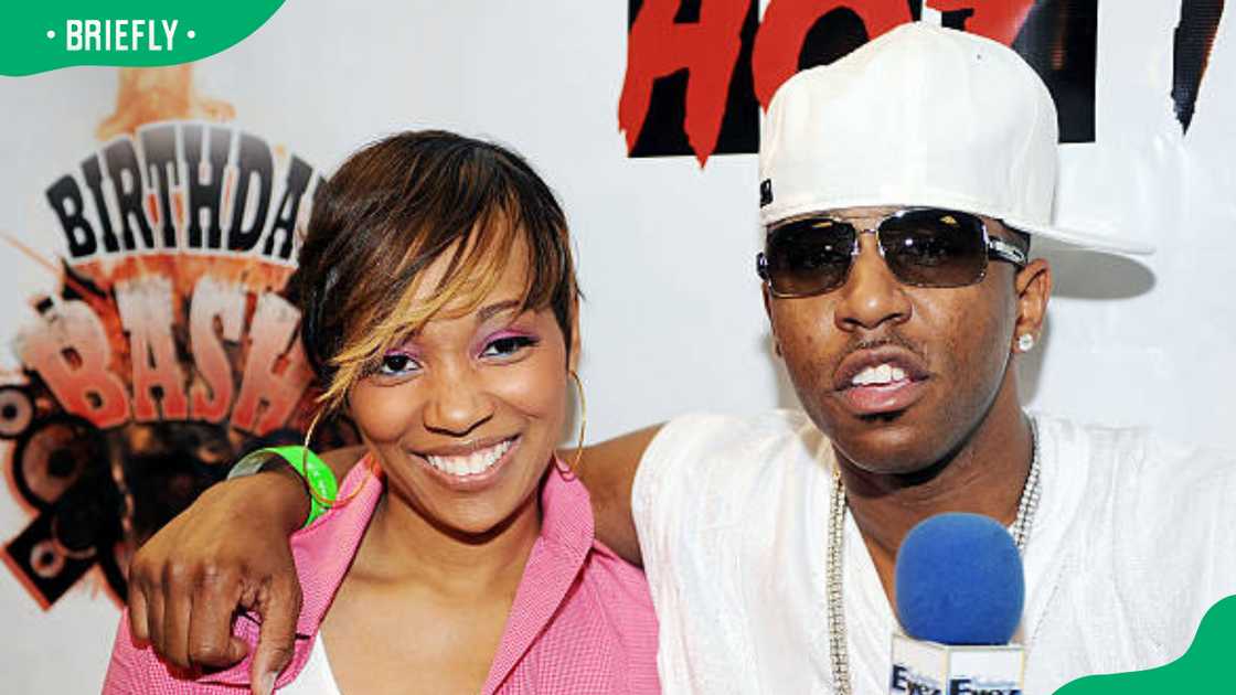 Singer Monica and Rapper Rocko at Philips Arena Singer Monica and Rapper Rocko at Philips Arena