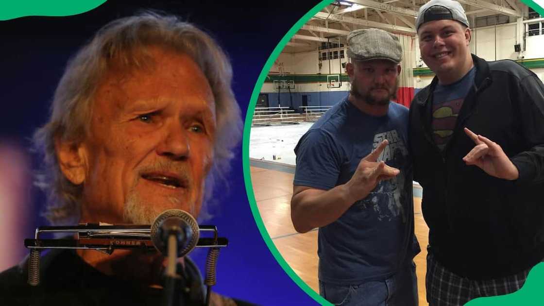 Kris Kristofferson, Jody Kristofferson and a wrestling fan (L-R) Kris Kristofferson, Jody Kristofferson and a wrestling fan (L-R)