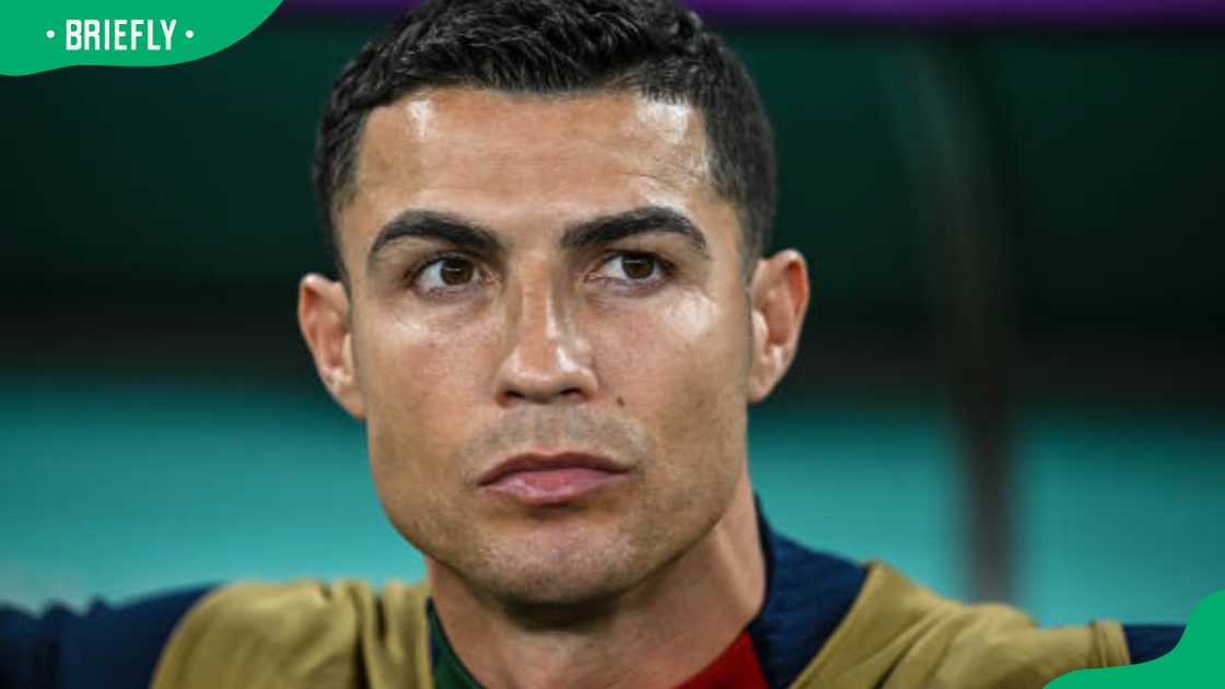 Cristiano Ronaldo during a friendly match Cristiano Ronaldo during a friendly match