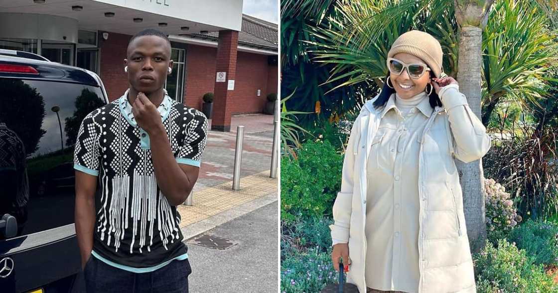 Toss was star-struck when he encountered Boity. Toss was star-struck when he encountered Boity.