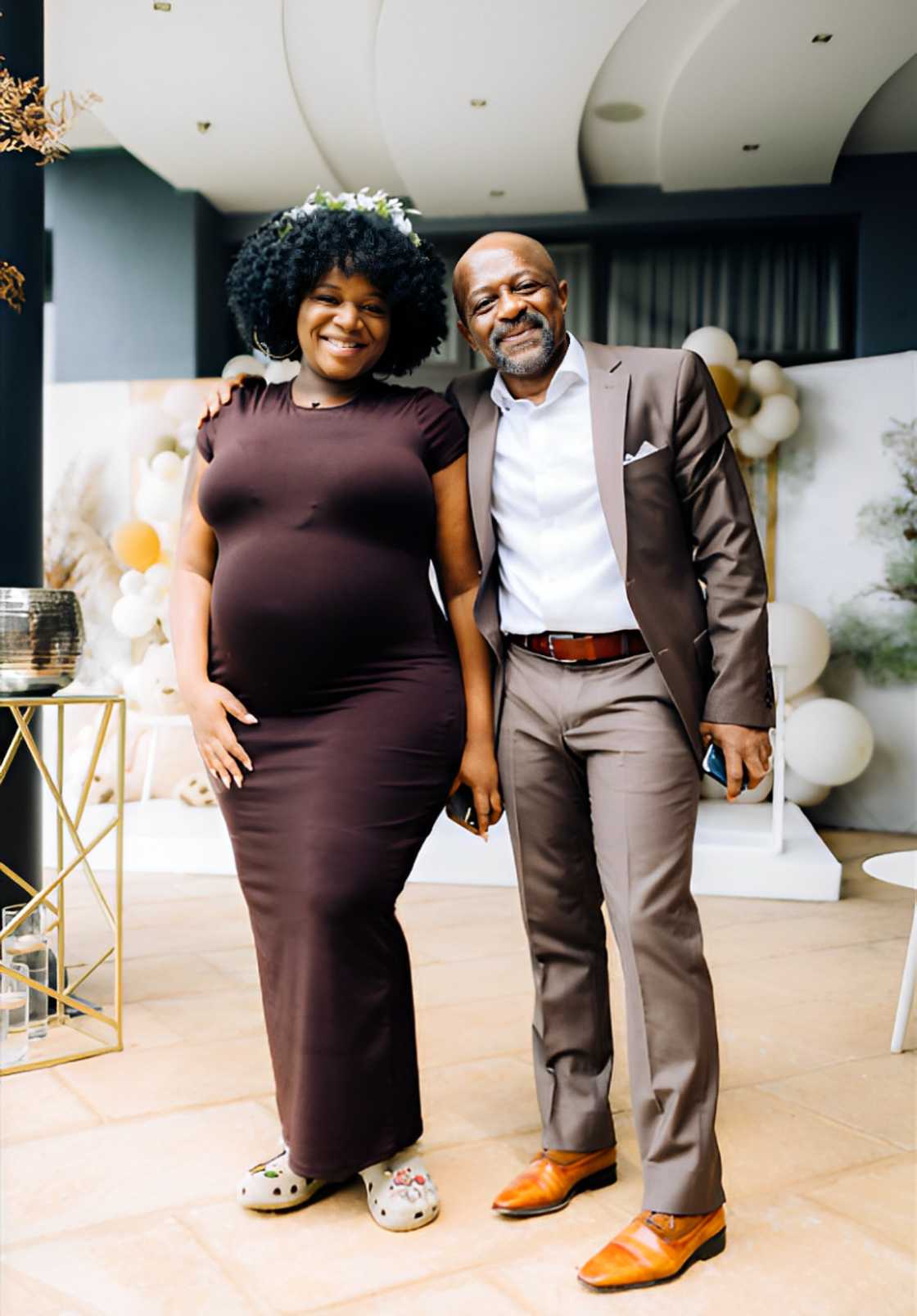 Lesedi-Matsunyane looked stunning at her baby shower Lesedi-Matsunyane looked stunning at her baby shower
