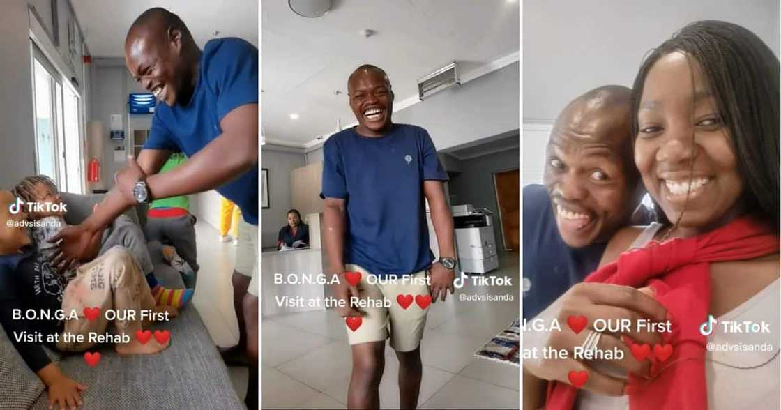 Former Homeless man Bonga get a visit in rehab Former Homeless man Bonga get a visit in rehab
