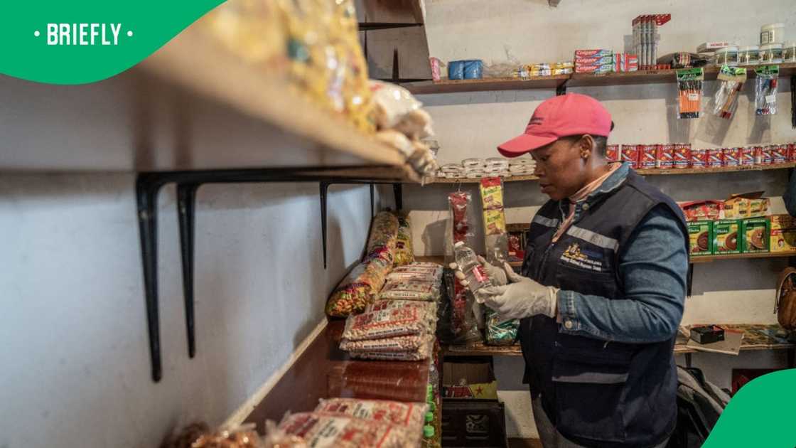 MEC of Finance and Economic Development Lebogang Maile gave an update of the spaza shop registration drive MEC of Finance and Economic Development Lebogang Maile gave an update of the spaza shop registration drive