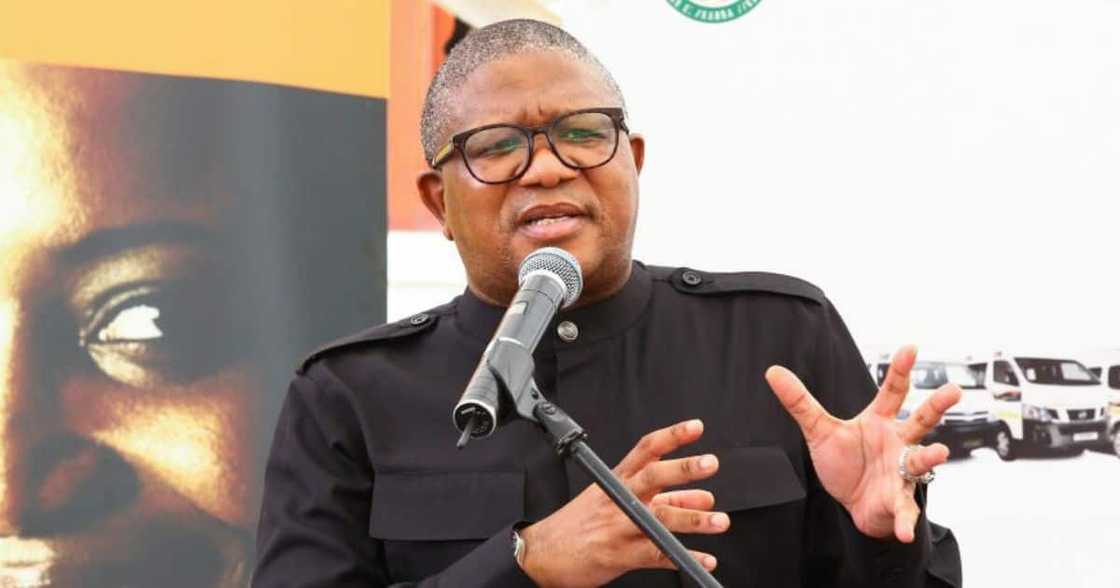 Fikile Mbalula has promised that funds will not be looted during the energy crisis state of disaster Fikile Mbalula has promised that funds will not be looted during the energy crisis state of disaster