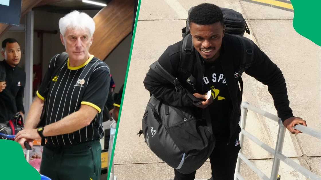 Bafana coach Hugo Broos could face punishment for fielding Tebogo Mokoena. Bafana coach Hugo Broos could face punishment for fielding Tebogo Mokoena.