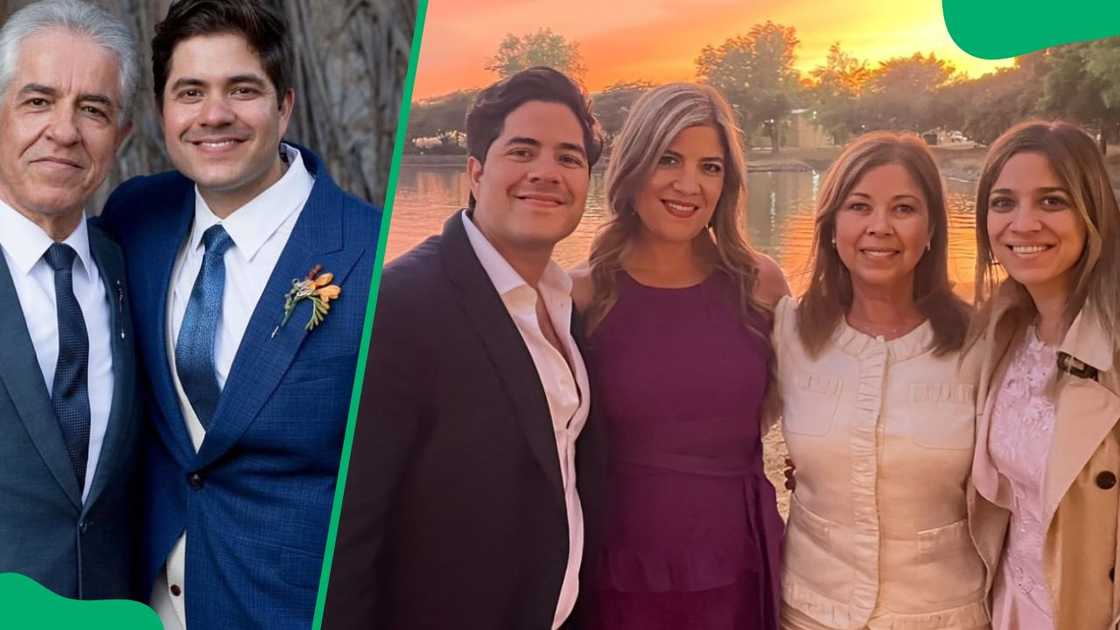 Paco Zazueta with his parents and sisters Paco Zazueta with his parents and sisters