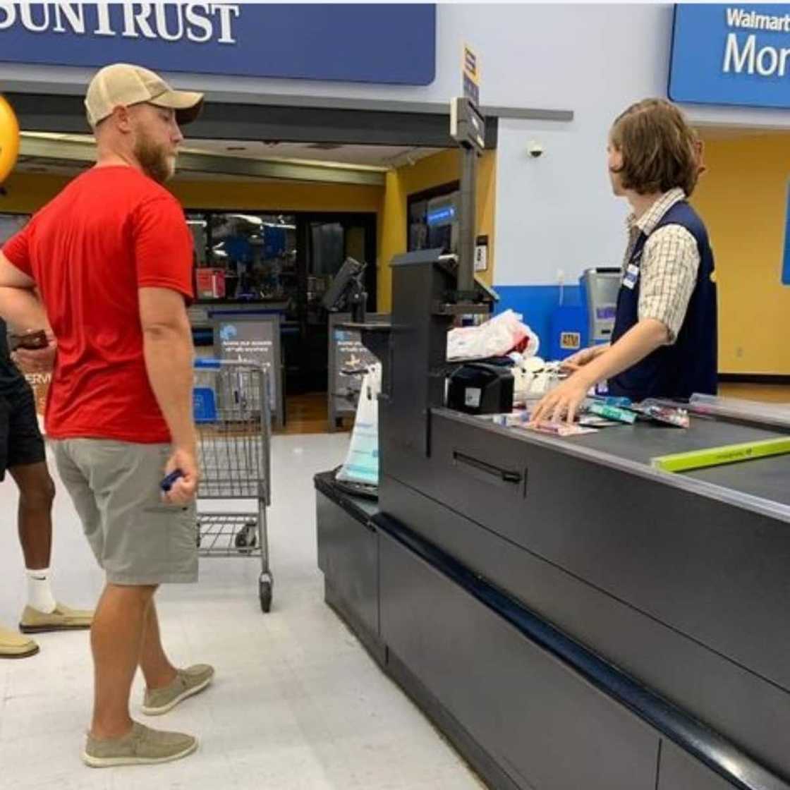 The stranger rewarded the son's hardwork. The stranger rewarded the son's hardwork.