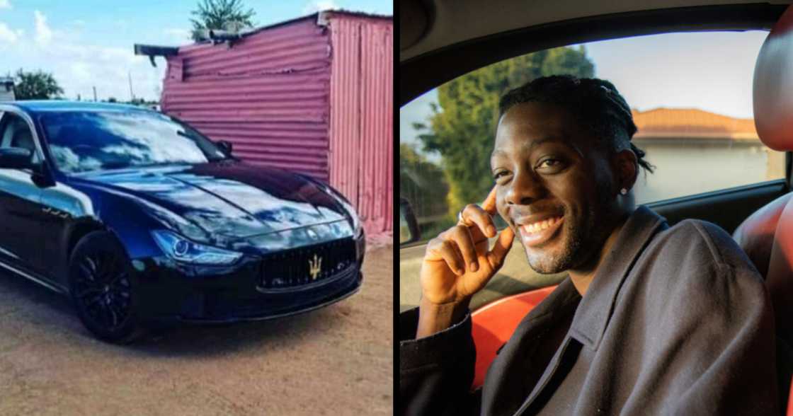 Maserati, luxury car, tin shack, poverty, wealthy, money, poor