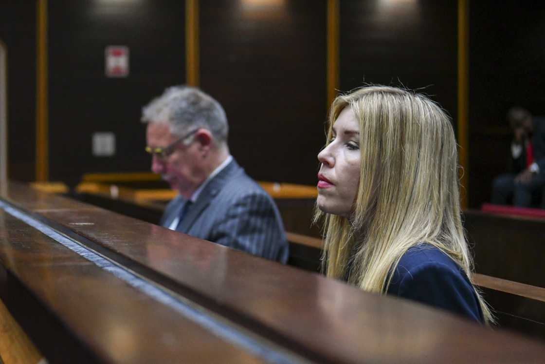 Advocate Billy Downer and journalist Karyn Maughan appear in court Advocate Billy Downer and journalist Karyn Maughan appear in court