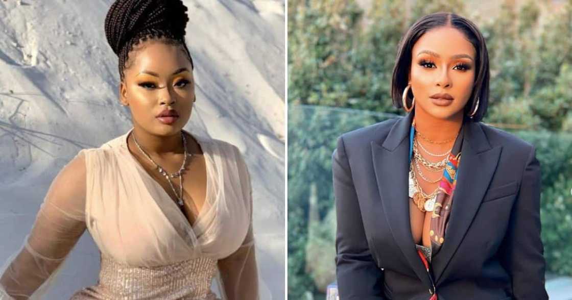 Boity Thulo looks like Cyan Boujee in pictures