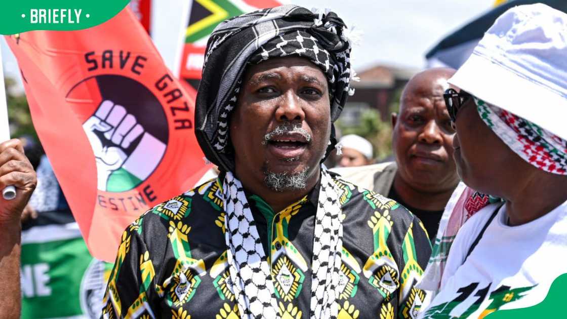 Politician Bheki Mtolo during the 2023 ANC KZN Palestinian Solidarity March Politician Bheki Mtolo during the 2023 ANC KZN Palestinian Solidarity March