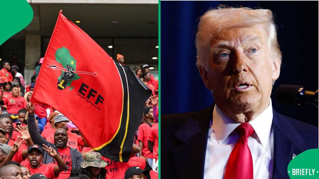 The Economic Freedom Fighters slammed US President Donald Trump's executive order The Economic Freedom Fighters slammed US President Donald Trump's executive order