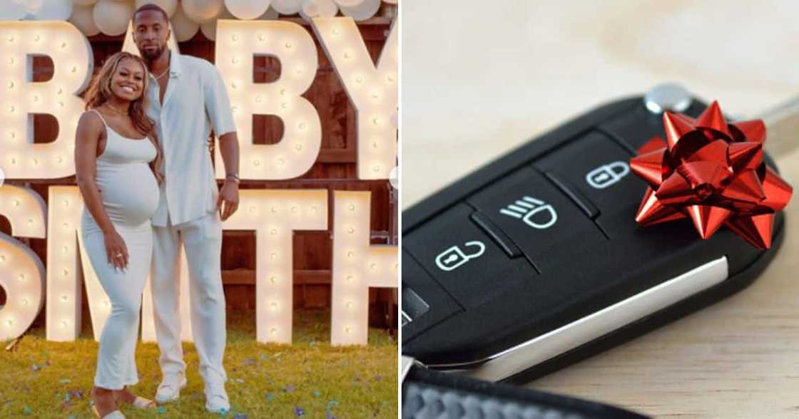 A new mom received a Mercedes-Benz as a push present A new mom received a Mercedes-Benz as a push present