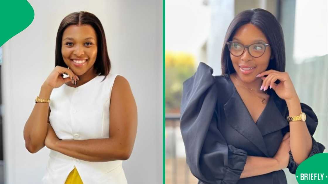 A woman showed her clothing haul. A woman showed her clothing haul.