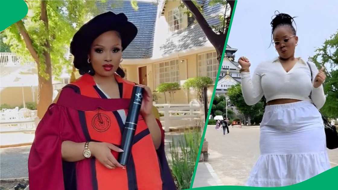 A woman shared she obtained her PhD in biochemistry. A woman shared she obtained her PhD in biochemistry.